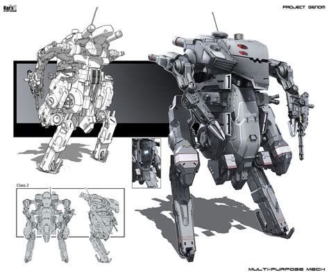 Multi-purpose mech Class 2 by *KaranaK on deviantART | Robot concept art, Concept art, Concept ...
