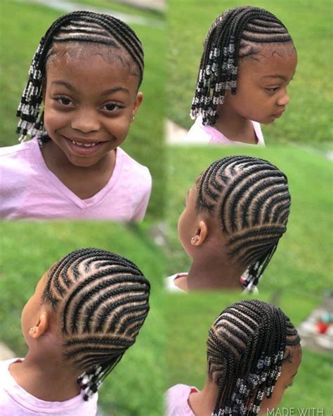 African braids #hairstyle will be the best for your facial look, see more latest styles 2018. Top 20+ beautiful african braids kids | Kids hairstyles ...