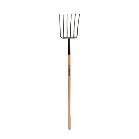 Seymour 49278 6 Tine Forged Manure Fork 48 Hardwood Handle — Russo