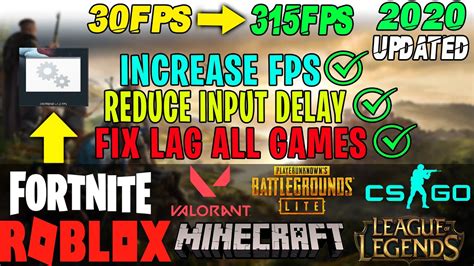 How To Boost Your Fps And Fix Lag In All Games Pclaptop Updated 2020