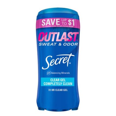 Secret Outlast For Women Antiperspirant Deodorant Clear Gel Completely