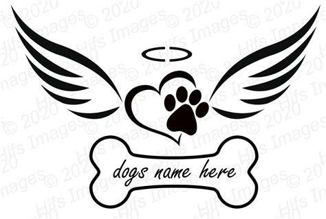 Pet Dog Memorial Svg Dog Losssvg Paw Print Svg Pet Etsy Dog