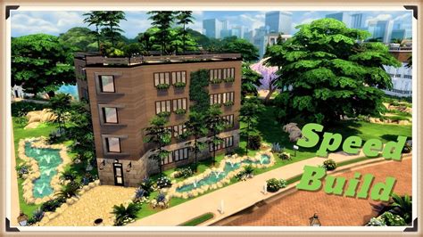 The Sims 4 Speed Build Nowoczesny Blok Mieszkalny Tworzony Z Innymi