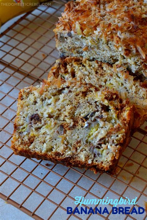 I planned to make just plain banana bread, then discovered i had some pineapple.i bet coconut and nuts added to this would really make it even more fantastic! Best Ever Hummingbird Banana Bread - Cravings Happen