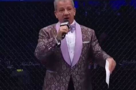 Ufc 257 Announcer Bruce Buffer Branded Fashion Icon As Fans Rave About Amazing Lilac Floral