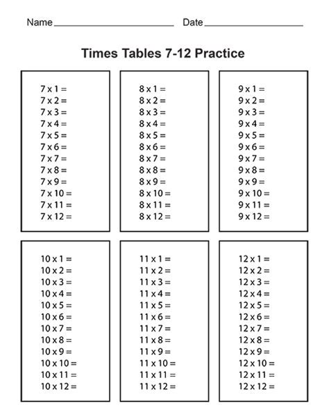 Times Table Quiz Printable Leonard Burtons Multiplication Worksheets Cloud HD Wallpapers