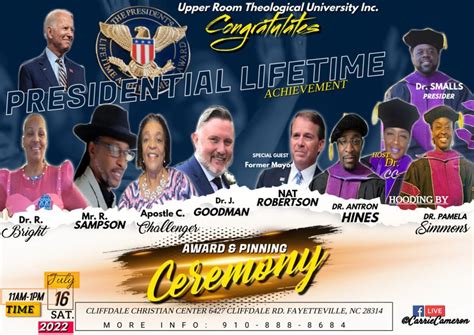 Presidential Lifetime Achievement Award Ceremony Cliffdale Rd Fayetteville Nc 28314 United