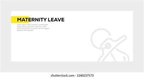 Maternity Leave Banner Concept Stock Vector Royalty Free 1340237573