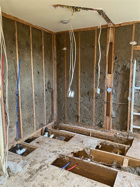 Master Bathroom Remodel Update Demo Framing Plumbing Electrical