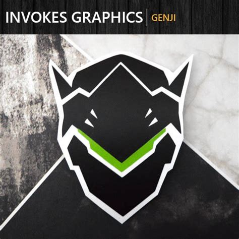 Overwatch Genji Vinyl Decal Sticker One Or Two Color Etsy