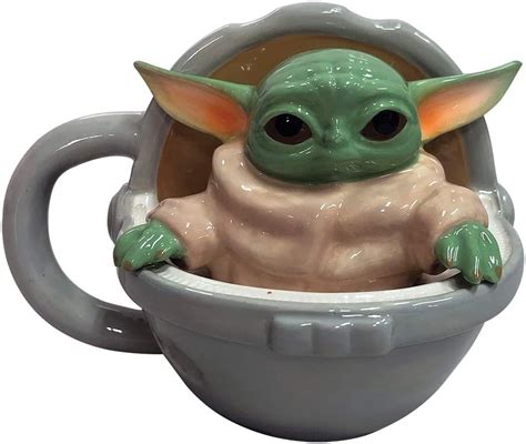New The Mandalorian The Child Grogu Sculpted Ceramic Mug Available