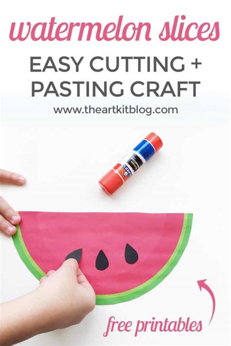 Easy Watermelon Craft Printable Homeschool Printables