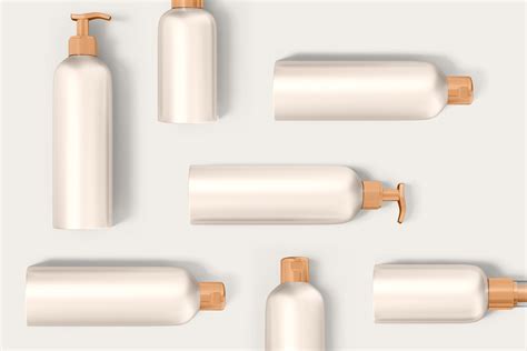 Download Cosmetic Plastic Bottles Mockup Download | Mockup Free PSD