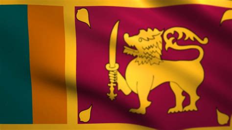 Sri Lanka Flag Animation Green Screen IMAGESEE