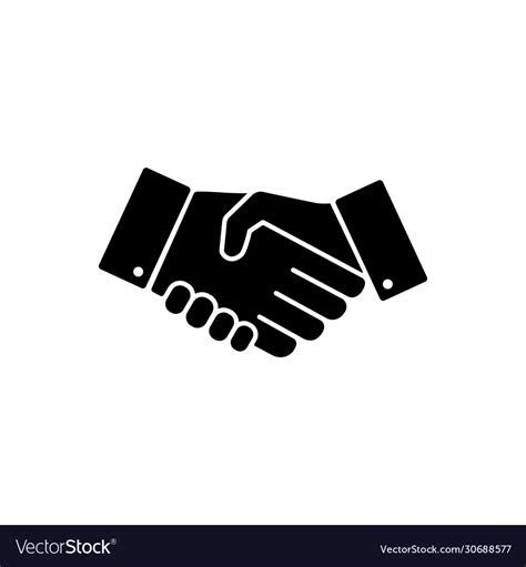 Handshake Hands Partnership Icon Logo Design Vector Image