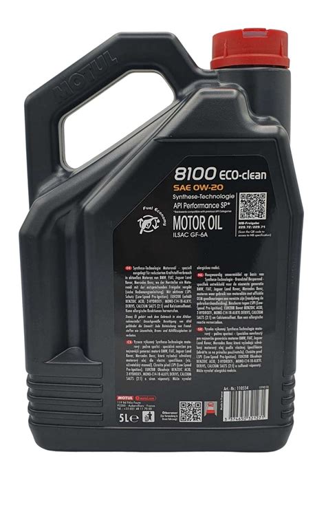 Motul 8100 Eco Clean 0w 20 5 Liter 110554