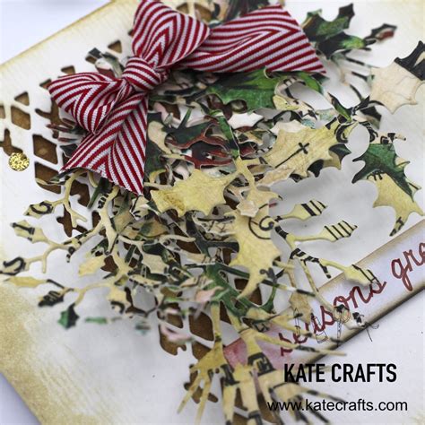 Video Tutorial Layered Christmas Card Kate Crafts