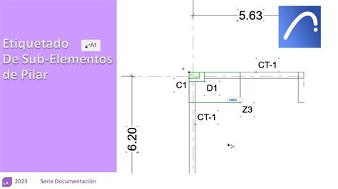 Archicad Etiquetado De Sub Elementos De Pilar En Plano Estructural