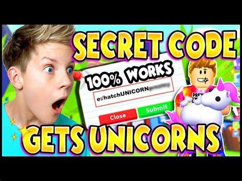 One of the most popular methods of getting a unicorn in adopt me is through the means of hatching eggs in the game. This SECRET CODE Gets You A UNICORN every time in ADOPT ME ...