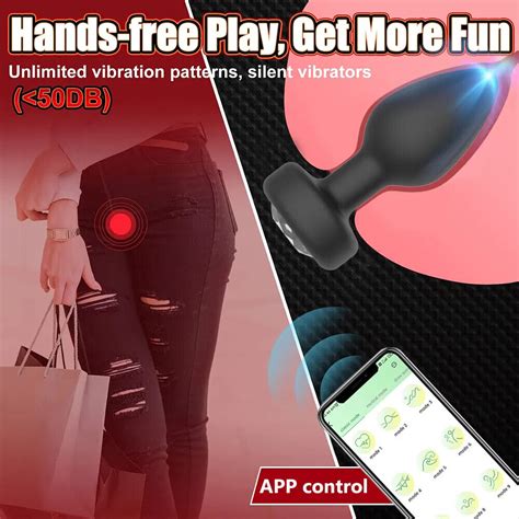 App Remote Control Anal Vibrator Bluetooth Butt Plug Men Prostate Massager Ebay