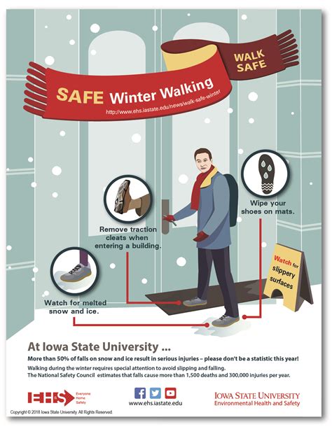Walk Safe This Winter Environmental Health And Safety Iowa State