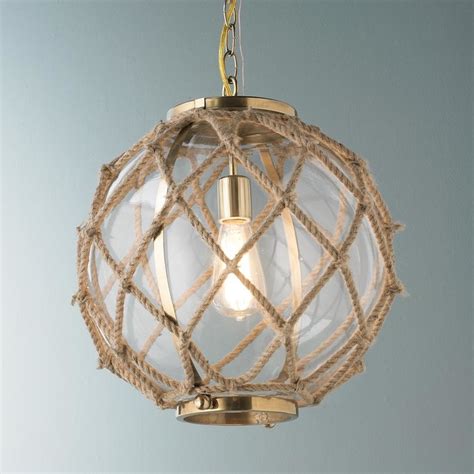 Usually central and already hardwired, adding lighting. Nautical rope lamps | Lighting and Ceiling Fans