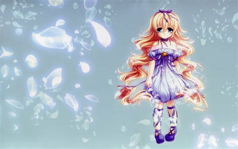 Wallpaper Ilustrasi Anime Gaun Gadis Wallpaper Komputer Karakter