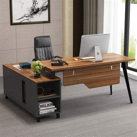 Buy Tribesigns 55 Inches Executive Desk With 47 File Cabinet L Shaped