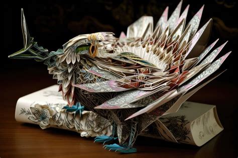 Beautiful Intricate Origami Piece Showcasing The Paper Crafter S Skill
