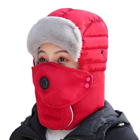 Abody Winter Ushanka Hat Waterproof Bomber Hat Windproof Thermal Fur