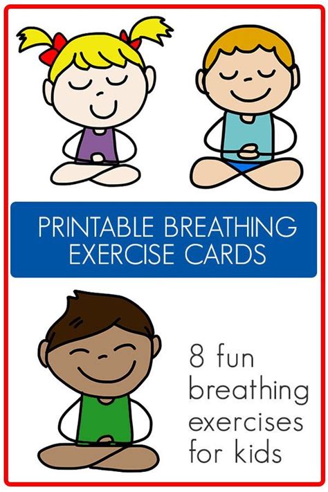 28 Breathing Exercises For Kids Printable Great For School And Home