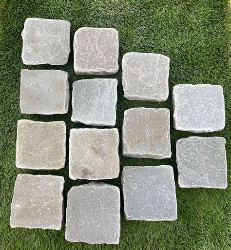 Kandla Grey Sandstone Cobbles 100x100 Stone And Porcelain