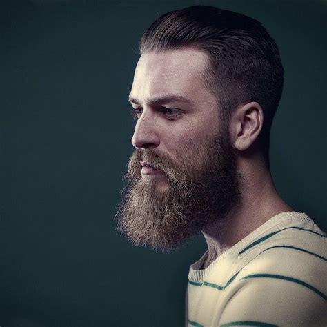 Full Thick Bushy Beard And Mustache Beards Bearded Man Men Side Shot Profile Mens Hairstyles