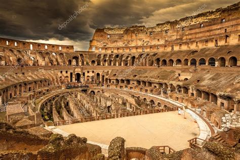 Inside Of Colosseum In Rome Italy Stock Editorial Photo