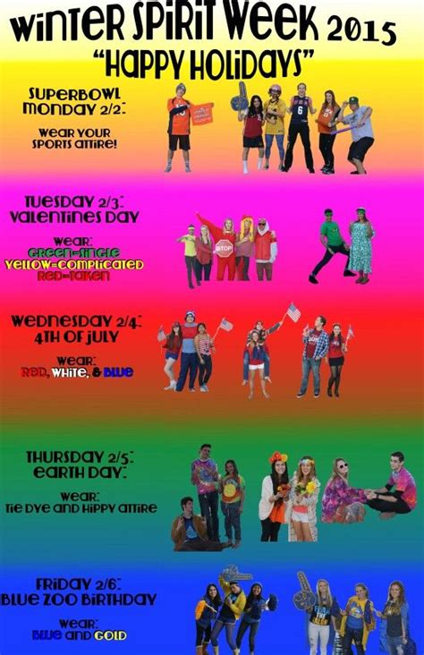 Make sure photographers take a lot of photos for the yearbook and award daily prizes. Arroyo Grande High School Spirit Week Poster | School ...