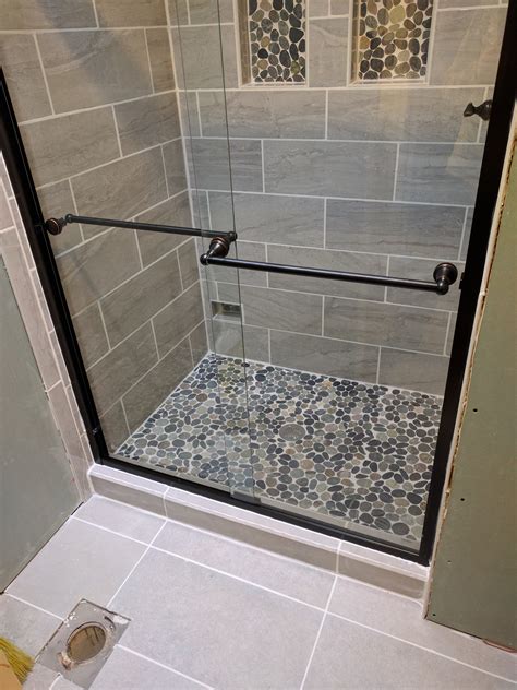Apart from that, the material is also ideal for the walls. Bathroom: Cozy Pebble Shower Floor For Unique Your ...