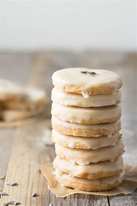 Glazed Lemon Lavender Shortbread Cookies My Three Seasons Recipe