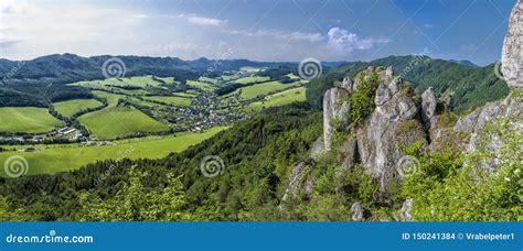 Sulov Rocks Slovakia Panorama Stock Photo Image Of Green Hike