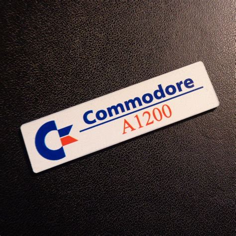Commodore Amiga 1200 Color Logo Sticker Badge Brushed Etsy Australia