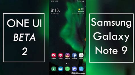 One Ui Official Beta 2 On Samsung Galaxy Note 9 Youtube