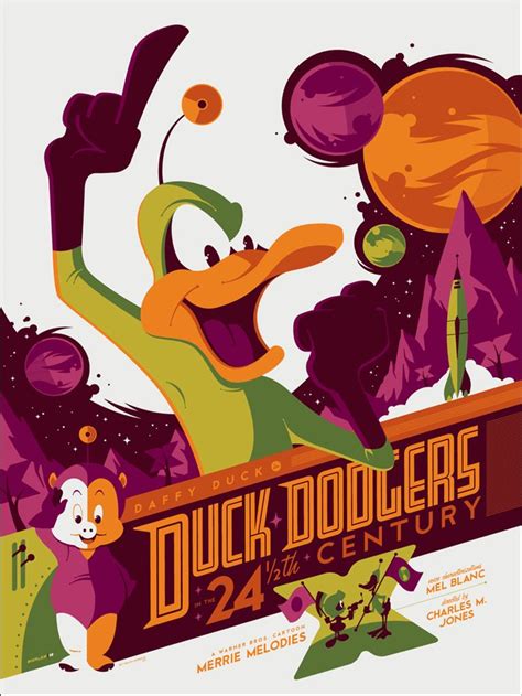 Duck Dodger In The Century Cartoon Posters Tom Whalen Disney