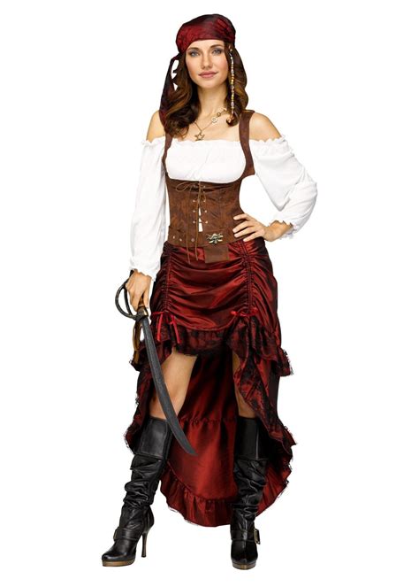 female pirate outfit drawing