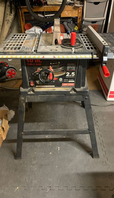 Craftsman 10 Table Saw 25 Hp For Sale In Moreno Valley Ca Offerup