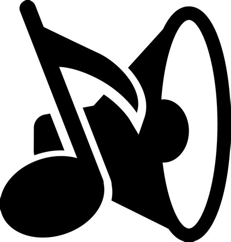 Music Speaker And Musical Note Svg Png Icon Free Download 40245