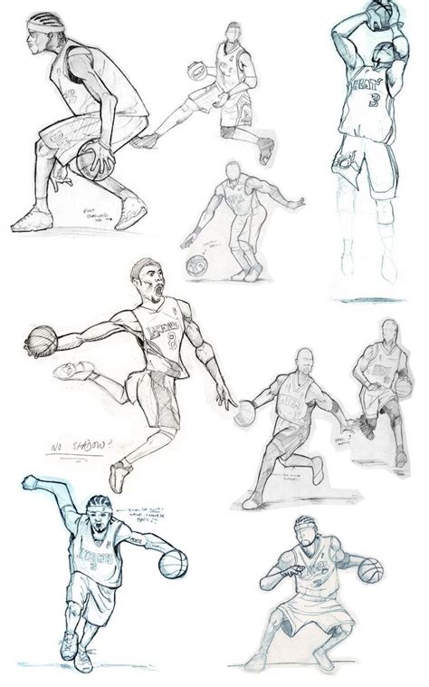 Basketball Sketches By Fatratking Basketball Drawings Sports