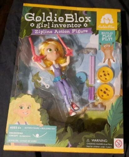 Goldie Blox Girl Inventor Zipline Action Figure Building Toy New In Box Learning 4560941969