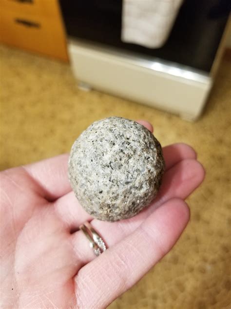 Found An Almost Perfectly Round Rock While Walking Across A Field R
