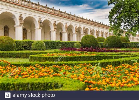 Colonnade In The Flower Garden In Kromeriz Czech Republic Stock Photo