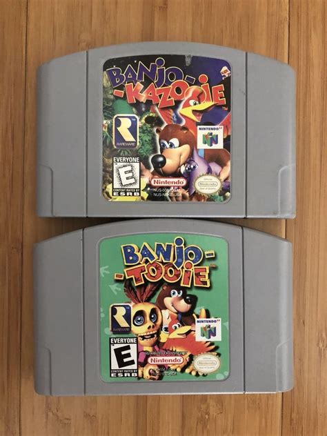Banjo Kazooie And Banjo Tooie N64 Nintendo 64 Games Only Authentic Tested