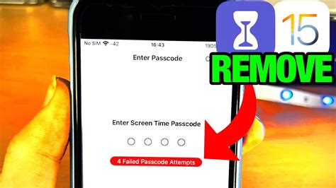 how to remove screen time passcode on iphone or ipad full tutorial youtube